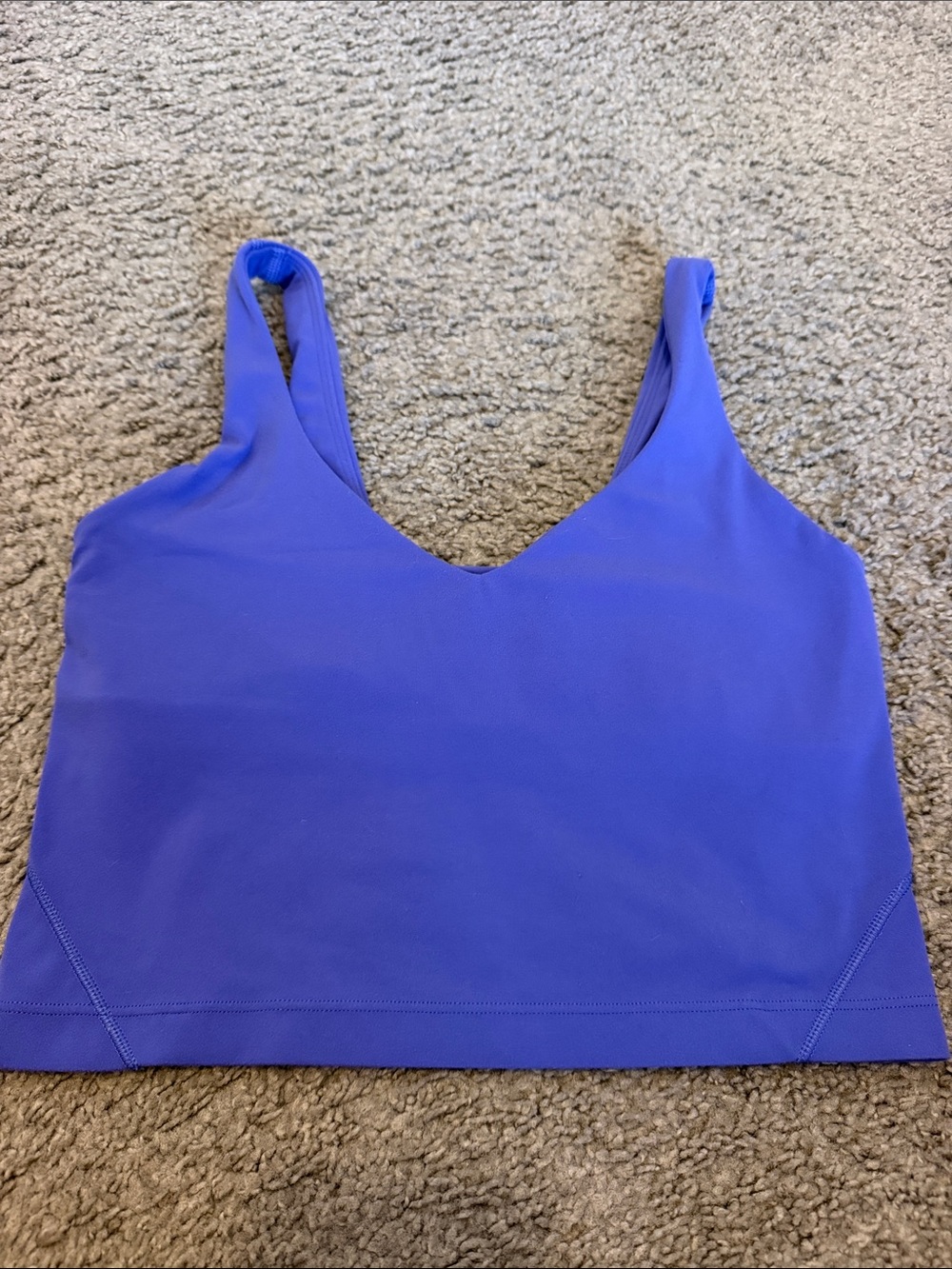 lululemon athletica V-Neck Crop Sports Bra - Blue Violet